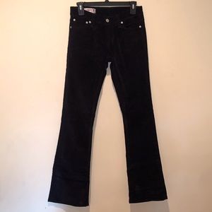 Genuine Red Engine Vintage Original Black Scarlet Corduroy Pants Bootcut Size 27